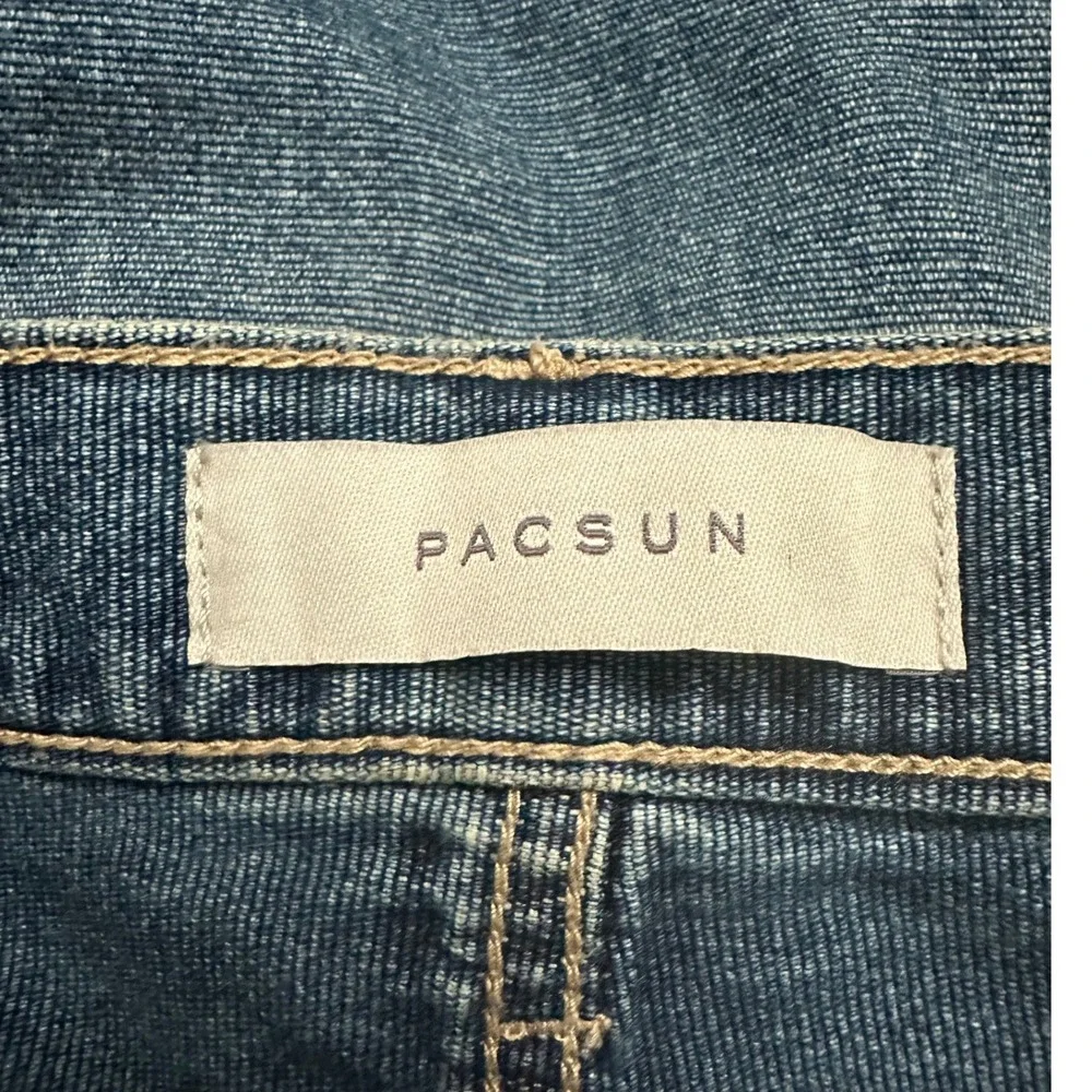 PacSun Ryder Ultra Baggy Mens Jeans 30x32 Medium Wash Blue Wide Leg Denim